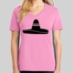 Ladies Core Cotton V Neck Tee Thumbnail