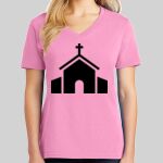 Ladies Core Cotton V Neck Tee Thumbnail