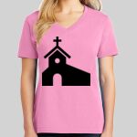 Ladies Core Cotton V Neck Tee Thumbnail