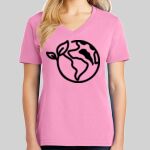 Ladies Core Cotton V Neck Tee Thumbnail