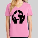 Ladies Core Cotton V Neck Tee Thumbnail