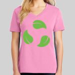 Ladies Core Cotton V Neck Tee Thumbnail