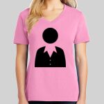 Ladies Core Cotton V Neck Tee Thumbnail