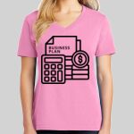 Ladies Core Cotton V Neck Tee Thumbnail