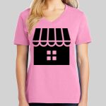 Ladies Core Cotton V Neck Tee Thumbnail