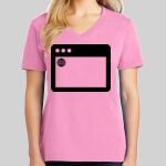Ladies Core Cotton V Neck Tee Thumbnail