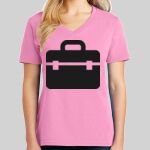 Ladies Core Cotton V Neck Tee Thumbnail