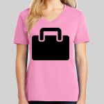 Ladies Core Cotton V Neck Tee Thumbnail