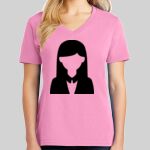 Ladies Core Cotton V Neck Tee Thumbnail