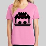 Ladies Core Cotton V Neck Tee Thumbnail