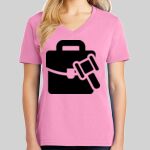 Ladies Core Cotton V Neck Tee Thumbnail