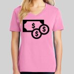 Ladies Core Cotton V Neck Tee Thumbnail