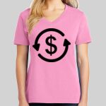 Ladies Core Cotton V Neck Tee Thumbnail