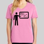 Ladies Core Cotton V Neck Tee Thumbnail