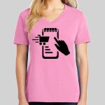 Ladies Core Cotton V Neck Tee Thumbnail