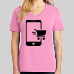 Ladies Core Cotton V Neck Tee Thumbnail