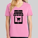 Ladies Core Cotton V Neck Tee Thumbnail