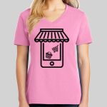 Ladies Core Cotton V Neck Tee Thumbnail