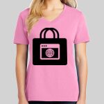 Ladies Core Cotton V Neck Tee Thumbnail