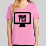 Ladies Core Cotton V Neck Tee Thumbnail