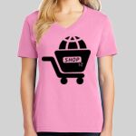 Ladies Core Cotton V Neck Tee Thumbnail