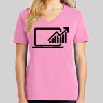 Ladies Core Cotton V Neck Tee Thumbnail