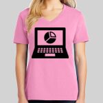 Ladies Core Cotton V Neck Tee Thumbnail