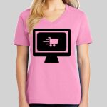 Ladies Core Cotton V Neck Tee Thumbnail