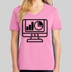 Ladies Core Cotton V Neck Tee Thumbnail