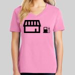 Ladies Core Cotton V Neck Tee Thumbnail