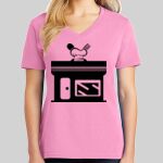 Ladies Core Cotton V Neck Tee Thumbnail