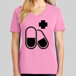 Ladies Core Cotton V Neck Tee Thumbnail