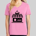 Ladies Core Cotton V Neck Tee Thumbnail