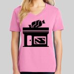 Ladies Core Cotton V Neck Tee Thumbnail