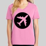 Ladies Core Cotton V Neck Tee Thumbnail