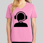 Ladies Core Cotton V Neck Tee Thumbnail