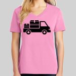 Ladies Core Cotton V Neck Tee Thumbnail