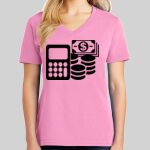 Ladies Core Cotton V Neck Tee Thumbnail