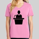 Ladies Core Cotton V Neck Tee Thumbnail