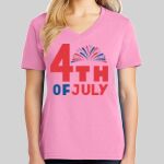 Ladies Core Cotton V Neck Tee Thumbnail