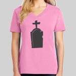 Ladies Core Cotton V Neck Tee Thumbnail