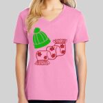 Ladies Core Cotton V Neck Tee Thumbnail