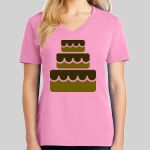 Ladies Core Cotton V Neck Tee Thumbnail