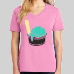 Ladies Core Cotton V Neck Tee Thumbnail