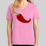 Ladies Core Cotton V Neck Tee Thumbnail