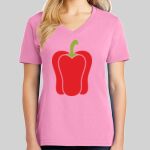 Ladies Core Cotton V Neck Tee Thumbnail