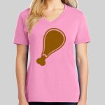 Ladies Core Cotton V Neck Tee Thumbnail