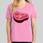 Ladies Core Cotton V Neck Tee Thumbnail