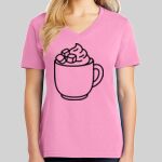 Ladies Core Cotton V Neck Tee Thumbnail