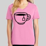 Ladies Core Cotton V Neck Tee Thumbnail